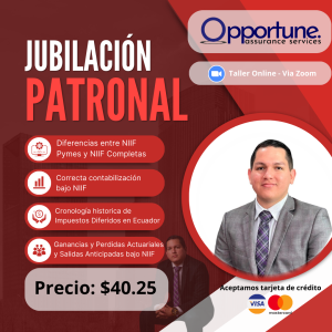 Webinar: Jubilación Patronal bajo NIIF